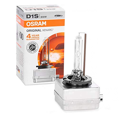 OSRAM XENARC ORIGINAL D1S HID, lámpara de xenón, lámpara de descarga, calidad de equipamiento original (OEM), 66140, estuche (1 unidad)