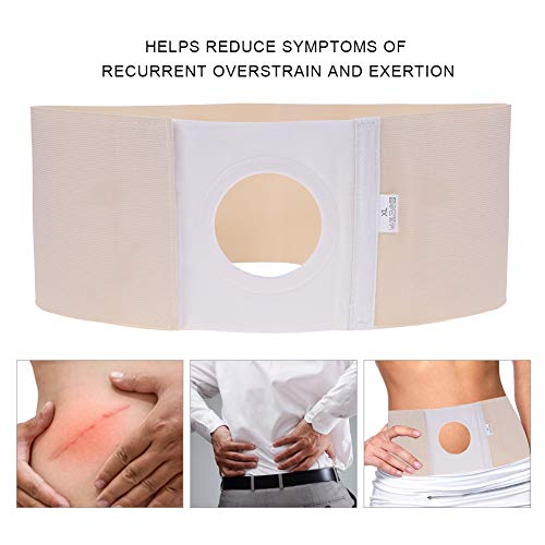 Ostomy Cinturón, Ostomy Abdominal Binder Brace Faja Apoyo Ostomía Hernia Cinturón Abdominal Binder Brace Unisex para Colostomy Pouch Prevenir Parastomal Hernia