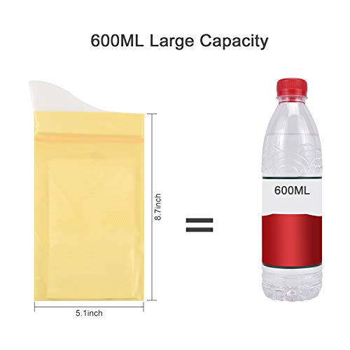 OTraki Bolsas Orina Desechables 8 PCS 600ml Superabsorbentes Emergencia Pipí PIS Bolsas Vomitar Unisexo Urinario Portatil Ideal para Viajes Largos, Acampar, Emergencias + 8 pcs Bolsas de Basura