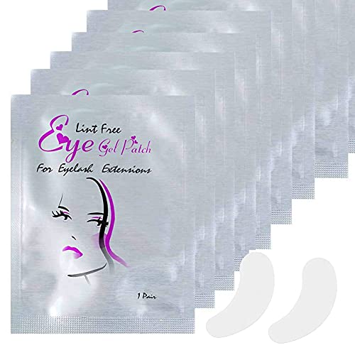 otutun Parches para Pestañas, 50 Pares Gel de Ojos Almohadillas Extension Pads Eye Gel Pads Sin Pelusa Pestañas Parches para DIY Maquillaje de Pestañas Falsas