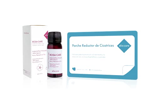 Pack Cicatrices - Parche Reductor de Cicatrices con Ácido Hialurónico + Rosa Mosqueta 100% Natural - Ideal cicatrices y queloides: cesárea, cirugías estéticas, quemaduras - Adultos y Niños