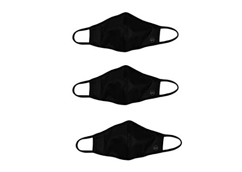 Pack de 3 Mascarillas Higiénica Homologadas de Tela Reutilizable Negras