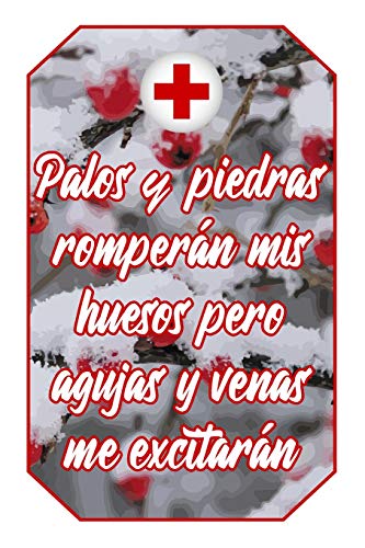 Palos y piedras romperán mis huesos pero agujas y venas me excitarán: Cuaderno Amantes Enfermería Lindo y divertido diseño blanco y rojo de enfermera ... (Diario Líneas Vacío Regalo Mujer Hombre)