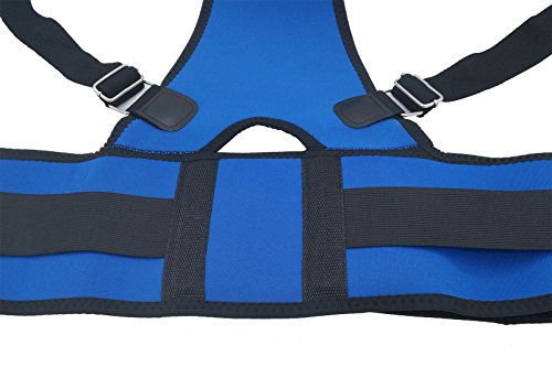 Panegy - Faja Correctora Postural Escoliosis Cifosis Torácia Corrector de Hombre Espalda Posutra Unisex para Hombre Mujer - Azul - XL