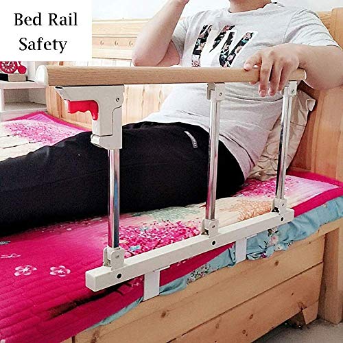 Parque Infantil, Cama Plegable, riel de Seguridad, protección Lateral para Ancianos, Adultos y Asas para discapacitados, baranda de Cama, Barra de Parachoques de Metal, 68 cm