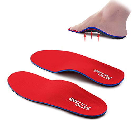 PCSsole Orthotic Arch Support Inserciones de calzado Plantillas para pies planos, dolor en los pies, fascitis plantar, plantillas para hombres y mujeres (EU43-44(28cm))