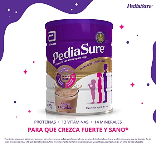 PediaSure Complemento Alimenticio para Niños, Sabor Chocolate, con Proteínas, Vitaminas y Minerales - 850 gr