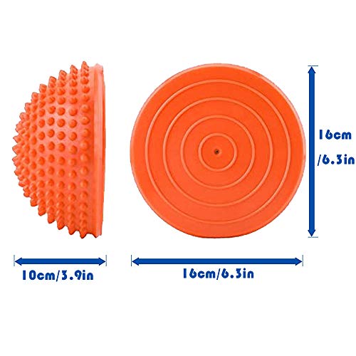 Pelota de Masaje del pies, Set de 2 Bola de Equilibrio para Mejorar Coordinación - Erizo del Durian Media Pelotas para Ejercicios de Fitball, Entrenar