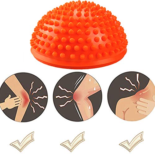 Pelota de Masaje del pies, Set de 2 Bola de Equilibrio para Mejorar Coordinación - Erizo del Durian Media Pelotas para Ejercicios de Fitball, Entrenar