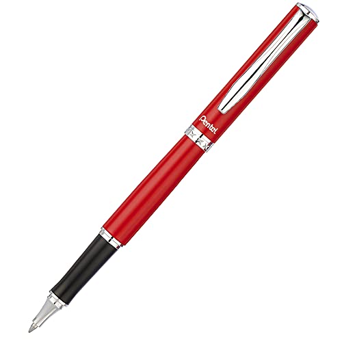 Pentel Sterling – Bolígrafo de tinta gel no retráctil, color rojo