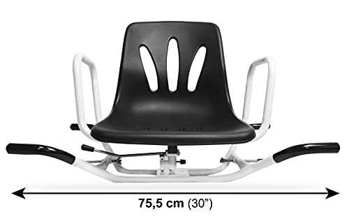 Pepe - Silla Bañera Personas Mayores, Silla Bañera 360º, Silla Bañera Giratoria, Silla Bañera Adulto Antideslizante, Asiento de Bañera, Silla Giratoria para Baño, Silla Ortopédica Baño, (Negro).