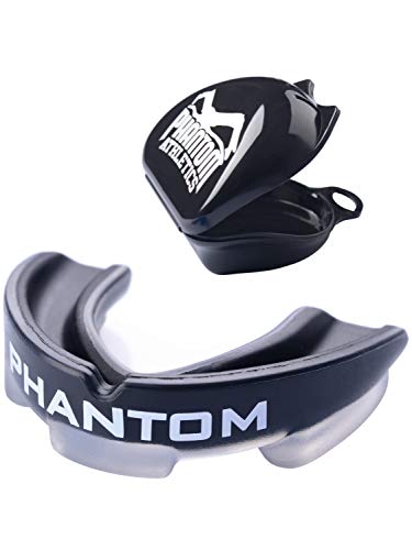 Phantom Athletics Protector bucal deportivo para deportes de lucha, boxeo, adultos, negro