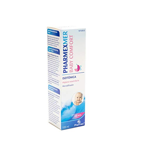 Pharmexmer Baby Comfort - Espray Nasal Isotónica - Agua De Mar Para Higiene Nasal Diaria - Para Niños Y Bebés A Partir De 6 Meses - 100 ml