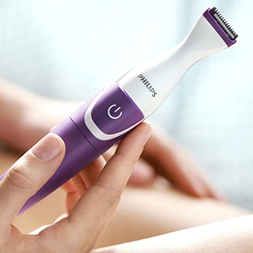 Philips BRT383/15 - Recortadora de precisión femenina, color blanco y morado