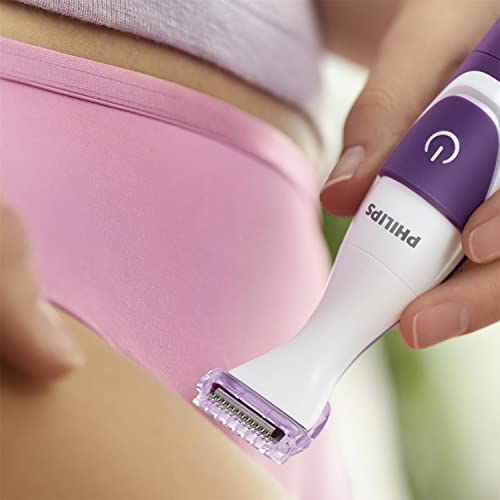 Philips BRT383/15 - Recortadora de precisión femenina, color blanco y morado