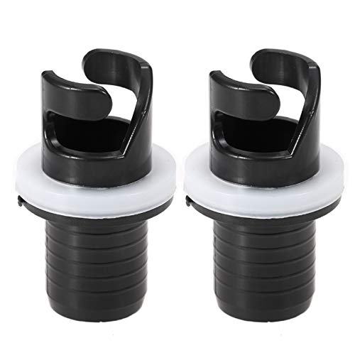 Piezas para kayaks y piraguas 2 Unids Barco inflable Kayak Válvula de aire Adaptador de la válvula de la bomba de la bomba de la bomba del pie de la manguera del conector del kayak Accesorios