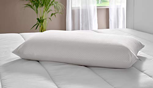 Pikolin Home - Almohada viscoelástica ergonómica con doble funda adaptable con núcleo de Memory Foam para dormir de lado o boca arriba