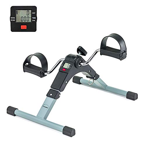 PINNERS Pedales Estáticos Ejercicio, Mini Bicicleta Estática Plegable, Pedaleador Eléctrico Estático, Aparato de Ejercicio en Casa, Pedales Personas Mayores, Pedaleador para Ancianos, Pedalier