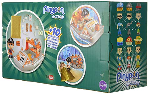 Pinypon Action- Lancha de Rescate de Policía con 1 Figurita, para niños y niñas a Partir de 4 años, Multicolor (Famosa 700015050)