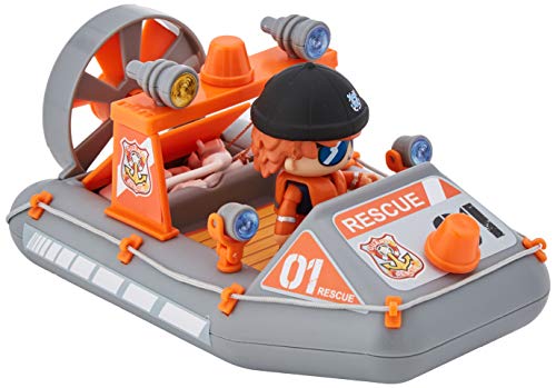 Pinypon Action- Lancha de Rescate de Policía con 1 Figurita, para niños y niñas a Partir de 4 años, Multicolor (Famosa 700015050)