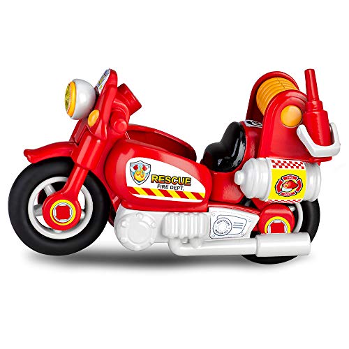 Pinypon Action - Moto de Bombero con 1 figurita, para niños y niñas de 4 a 8 años (Famosa 700014783)