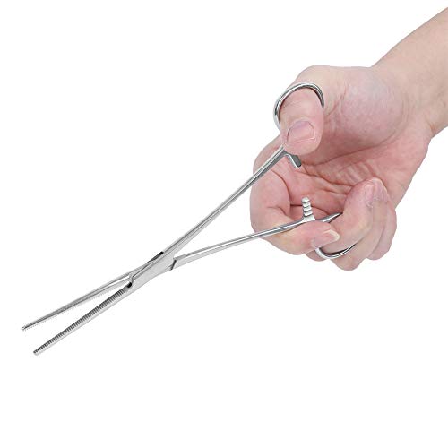 Pinzas hemostáticas, pinzas para pinzas de pelo para mascotas con punta recta, pinzas hemostáticas de acero inoxidable de 20 cm Pinzas para depilación de mascotas Pinzas de