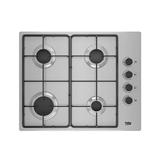 Placa Beko HIGG64103SX GAS INOX 60cm / 4 fuegoso