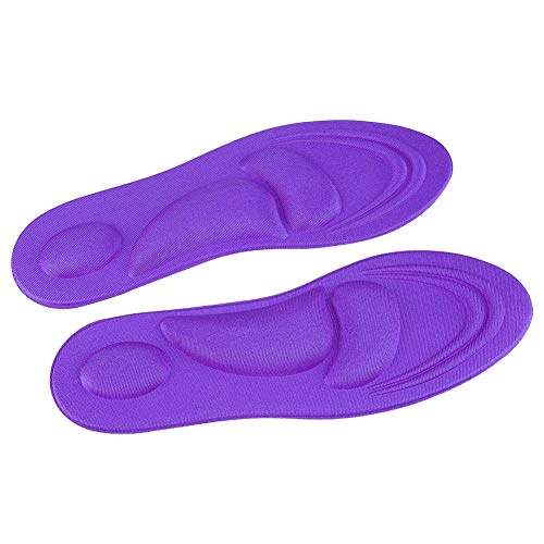 Plantilla de soporte de arco ortopédico, pies planos, almohadilla de espuma de memoria, accesorios de confort de fascitis plantar(Mujer-Morado)