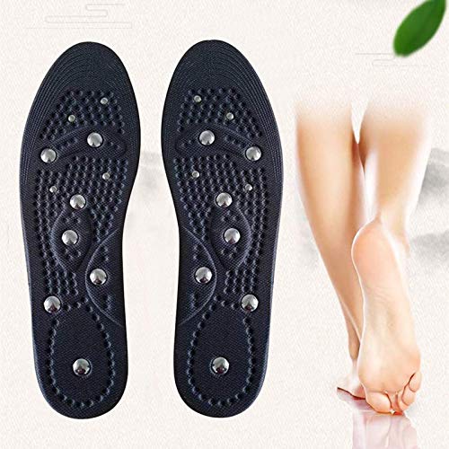 Plantillas de Masaje Magnético,Acupresión de Terapia Magnética,Almohadillas para pies transpirables y saludables,Plantillas ortopédicas magnéticas para adelgazar alivian el dolor muscular 41-46