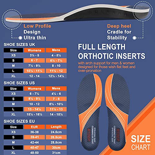 Plantillas Fascitis Plantar Soportes De Arco Plantillas Ortopedicas Taloneras la Absorción de Choque Plantillas Gel Mujer Plantillas Hombre Plantillas Para Correr para pies planos(XS)