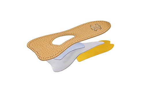 Plantillas Ortopédicas de Cuero 3/4 para Zapatos y Tacones Altos Con Soporte Para el Arco, Plantillas de Zapatos Con Punta Abierta Para Mujeres, Ballet Kaps (38 EUR)