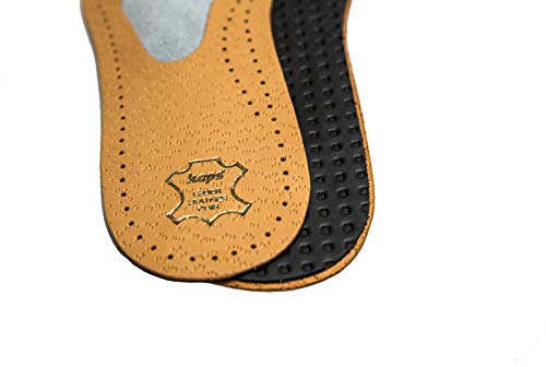 Plantillas Zapatos Ortopédicas Cuero para Neuroma de Morton y Dolor de Pies, con Soporte y Almohadilla para Arco Metatarso, para Hombres y Hujeres, Kaps Allevia, Todas las Tallas (38 EUR)