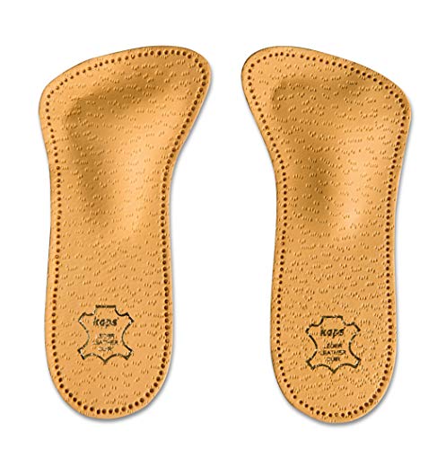 Plantillas Zapatos Ortopédicas de Cuero de 3/4 para Mujeres, Reducen las Molestias y Previenen el Dolor en el Antepié Con Soporte Para el Arco Metatarsiano (38 EUR)