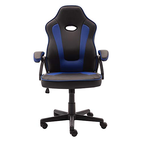 Play Haha. Silla de juegos de estilo de carreras, giratoria, silla de oficina, silla ergonómica para conferencias, silla de trabajo con soporte lumbar de piel sintética con silla de trabajo ajustable