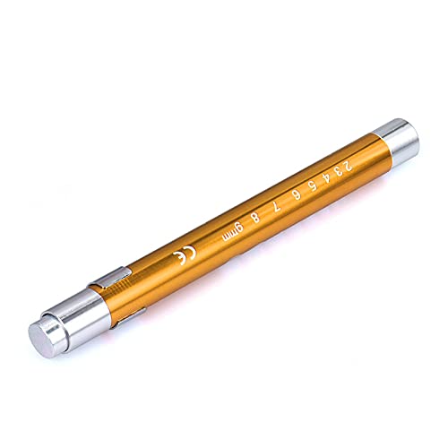 Pluma médica luz LED, linterna antorcha EMT emergencia médica, primeros auxilios, enfermeras, médicos, examen, regalo (oro)