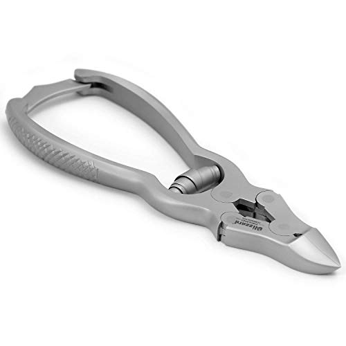 Podología Alicate Triple Articulación Curvo PETITE 12cm - Podiatry Cortauñas De Los Pies Puntiagudo - Pedicura Cortador Instrumento - Alemán Acero Inoxidable - Uña Cortadores