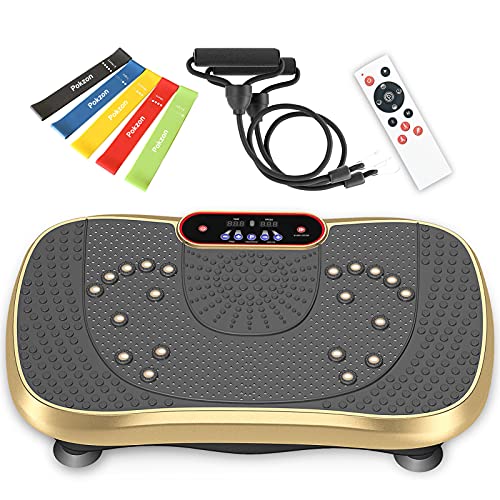 Pokzon Fitness Plataforma vibración Ultra Slim Placa Vibratoria Power Plate Equipamiento Deportivo Para el Hogar Placa Vibratoria Deporte