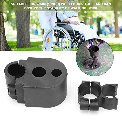 Pongnas Bastón para bastón para Silla de Ruedas, Soporte Soporte de muleta Accesorio de Accesorio de Scooter eléctrico Universal