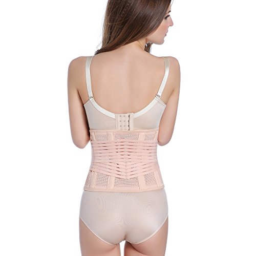 Ponmoo Faja Cinturon Postparto Reductora Cintura Moldeadora para Mujer Maternidad Recuperación Postpartum Support Belt - Beige, XL