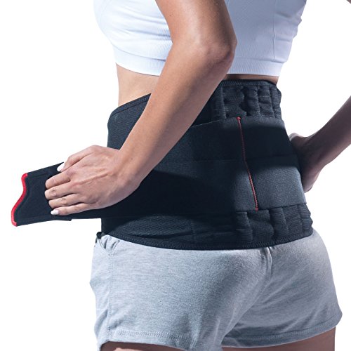 Porostrap Donjoy ayuda trasera abrazadera deportes elástica soporte Lumbar - aguda y crónica baja dolor de espalda, espalda esguinces, tallas XS (56 - 66 cm) a XL (117 - 145 cm) Talla:XS