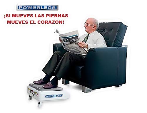 POWERLEGS® Ejercita Tus Piernas Sin Esfuerzo Con Mando A Distancia Incluido - Alivia El Dolor y Mejora La Circulacion - Ejercitador De Piernas Pasivo - Mueve Tus Piernas - Mueve Tu Corazón