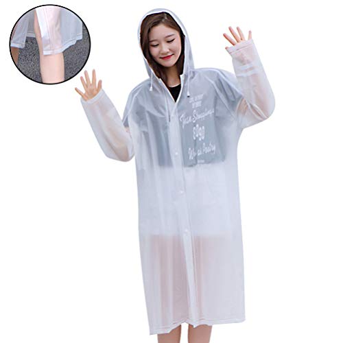 PreTYZOOM - Traje de protección impermeable, con capucha, traje de seguridad desechable para productos químicos en el laboratorio hospitalario al aire libre Blanco M