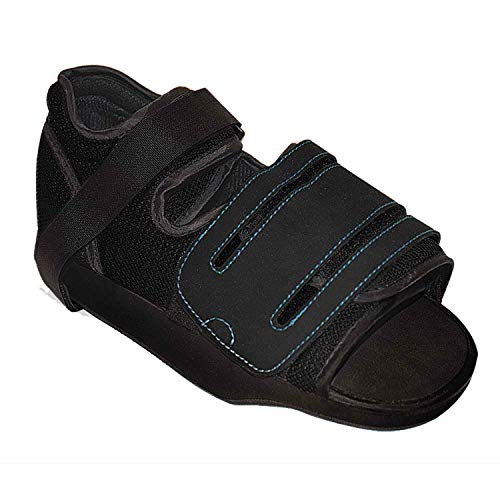 PRIM ZAPATO POSTQUIRURGICO CON CUÑA DE DESCARGA CON 1 VELCRO. NEGRO. (XL: TALLA 43-45)