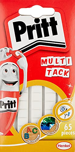 Pritt Multitack, 65 masillas adhesivas multiusos, removible y reutilizable