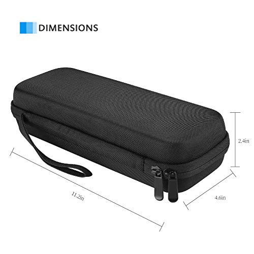 ProCase Estuche Goma EVA para Estetoscopio, Caja Foam Antichoques de Viaje para Fonendoscopio 3M Littmann/MDF/Riester/ADC, Almacenamiento con Bolsillo de Malla para Accesorios -Negro