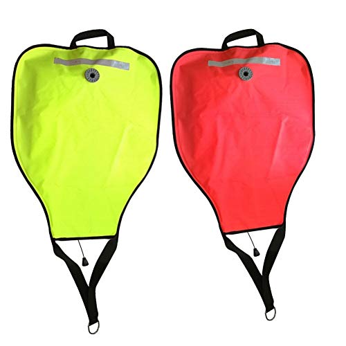 Profesión 210D Nylon 50 libras de buceo Bolsa de elevación con la presión de la válvula de alivio de rescate salvamento Ascensor bolsa de equipo de snorkel buceo submarino Sencillo ( Color : Red 1PC )