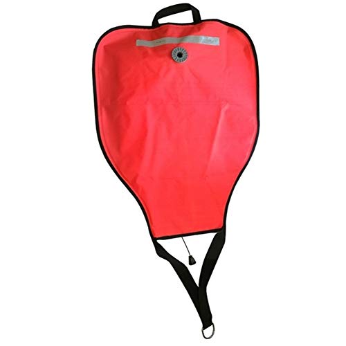 Profesión 210D Nylon 50 libras de buceo Bolsa de elevación con la presión de la válvula de alivio de rescate salvamento Ascensor bolsa de equipo de snorkel buceo submarino Sencillo ( Color : Red 1PC )