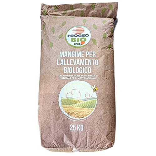 PROGEO Bioforce - Ovillos de pellets - Alimento completo biológico para gallinas ovales de 25 kg