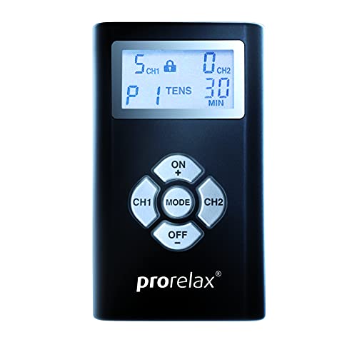 Prorelax 48903 - Duo"Blackline" Aparato de Masaje Ems + Tens, Estimulación Eléctrica