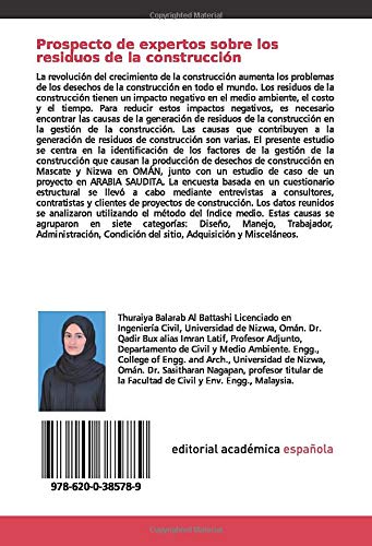 Prospecto de expertos sobre los residuos de la construcción: Gestión de la construcción Causas de los desechos de materiales de construcción en Omán
